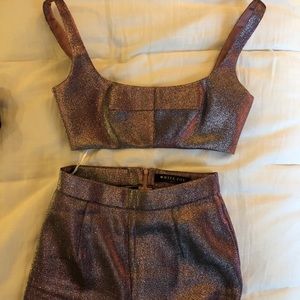 Two piece shimmer set